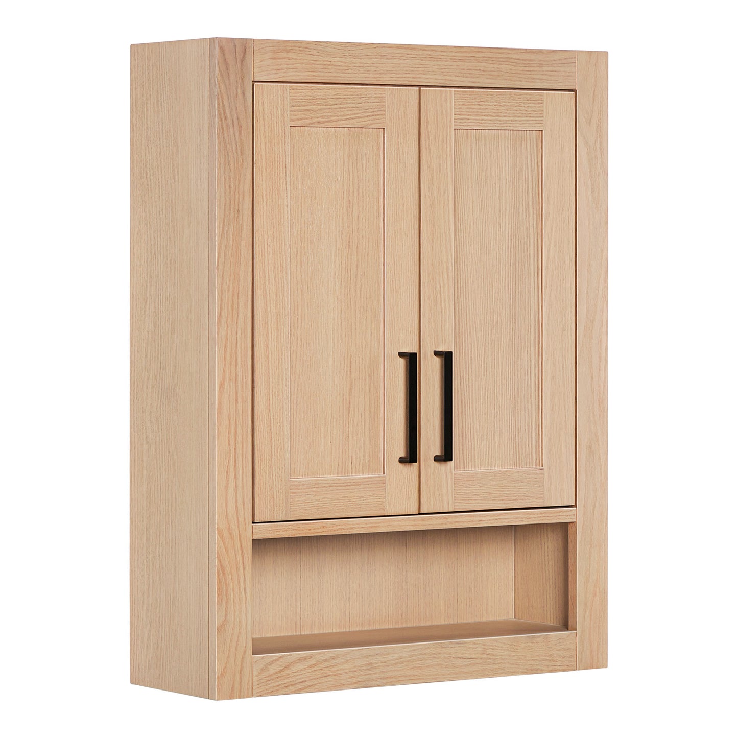 Isabella 3123-inch White Oak base cabinet on white back ground side view