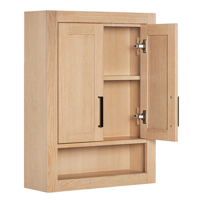 Isabella 3123-inch White Oak base cabinet on white back ground 90 degree side view