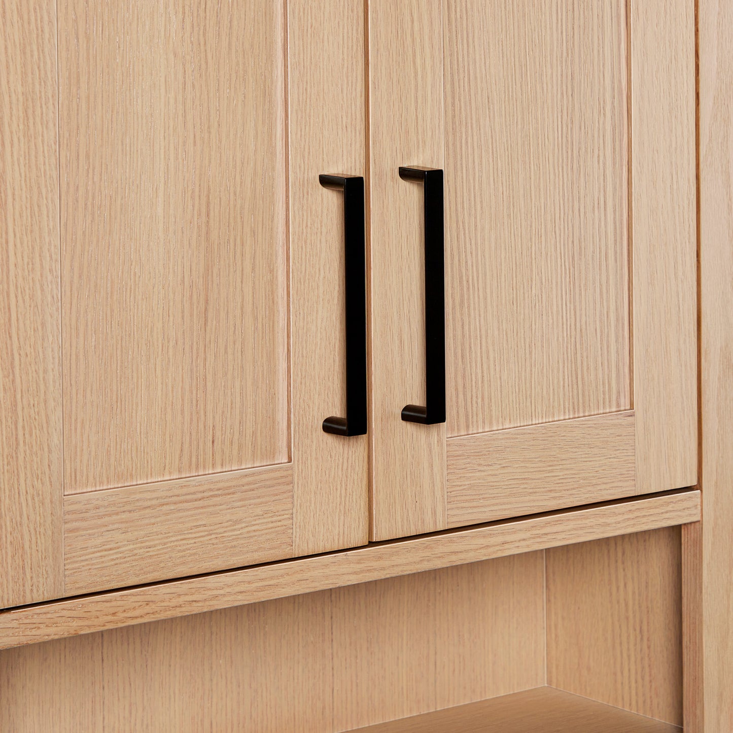 Isabella 3123-inch White Oak base cabinet on white back ground top down