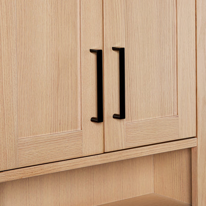 Isabella 3123-inch White Oak base cabinet on white back ground top down