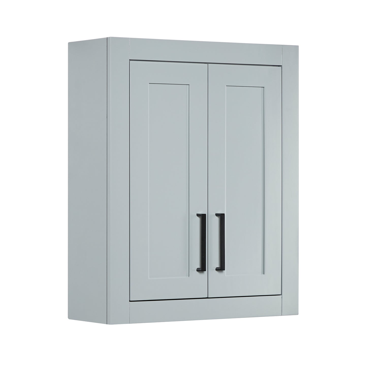 Isabella 2621-inch Grey base cabinet on white back ground side view