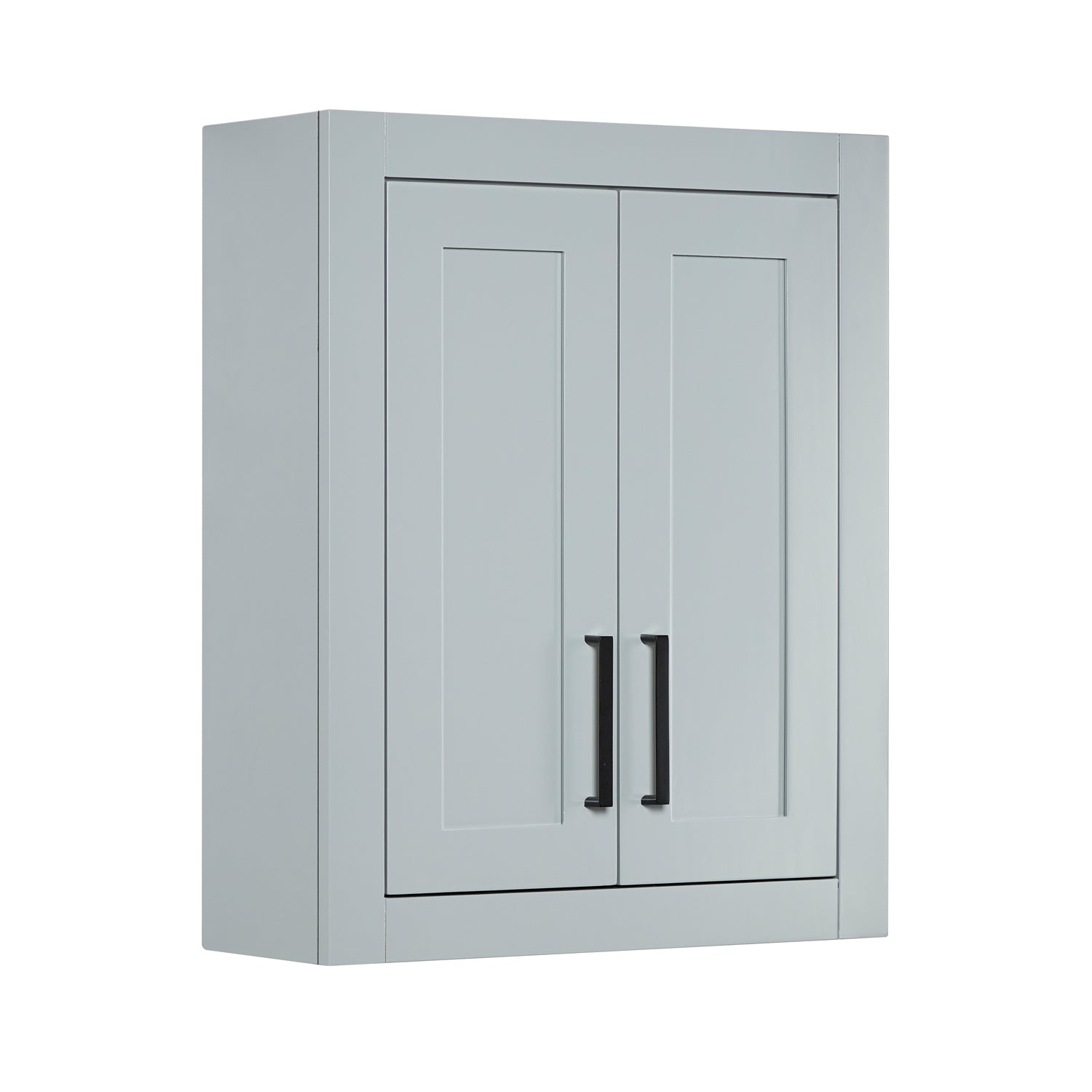 Isabella 2621-inch Grey base cabinet on white back ground side view