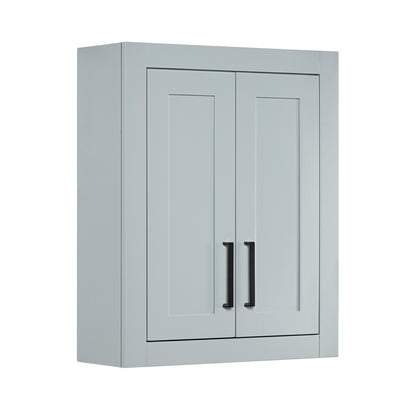 Isabella 2621-inch Grey base cabinet on white back ground side view