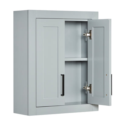 Isabella 2621-inch Grey base cabinet on white back ground 90 degree side view