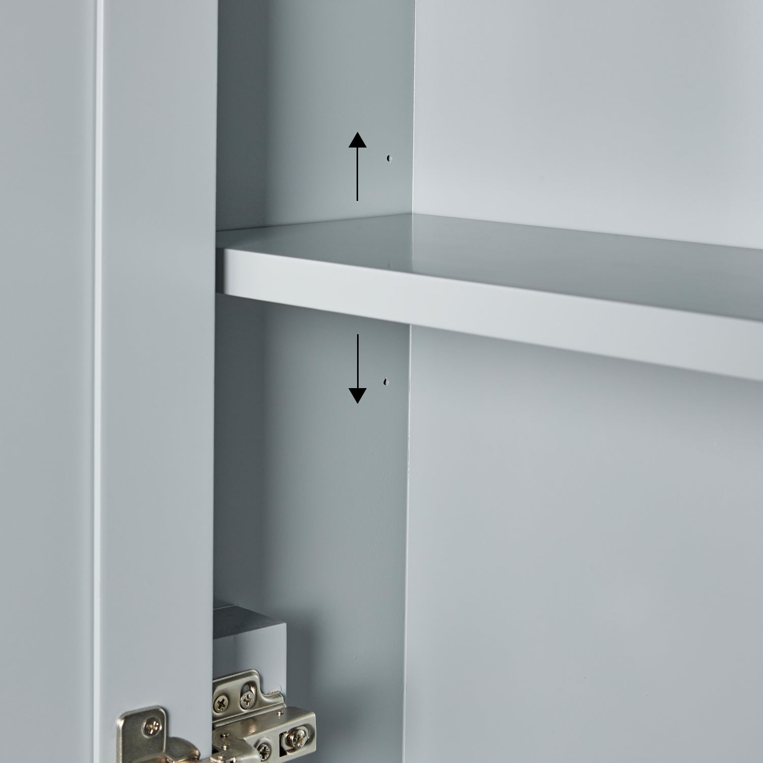 Isabella 2621-inch Grey base cabinet on white back ground top down