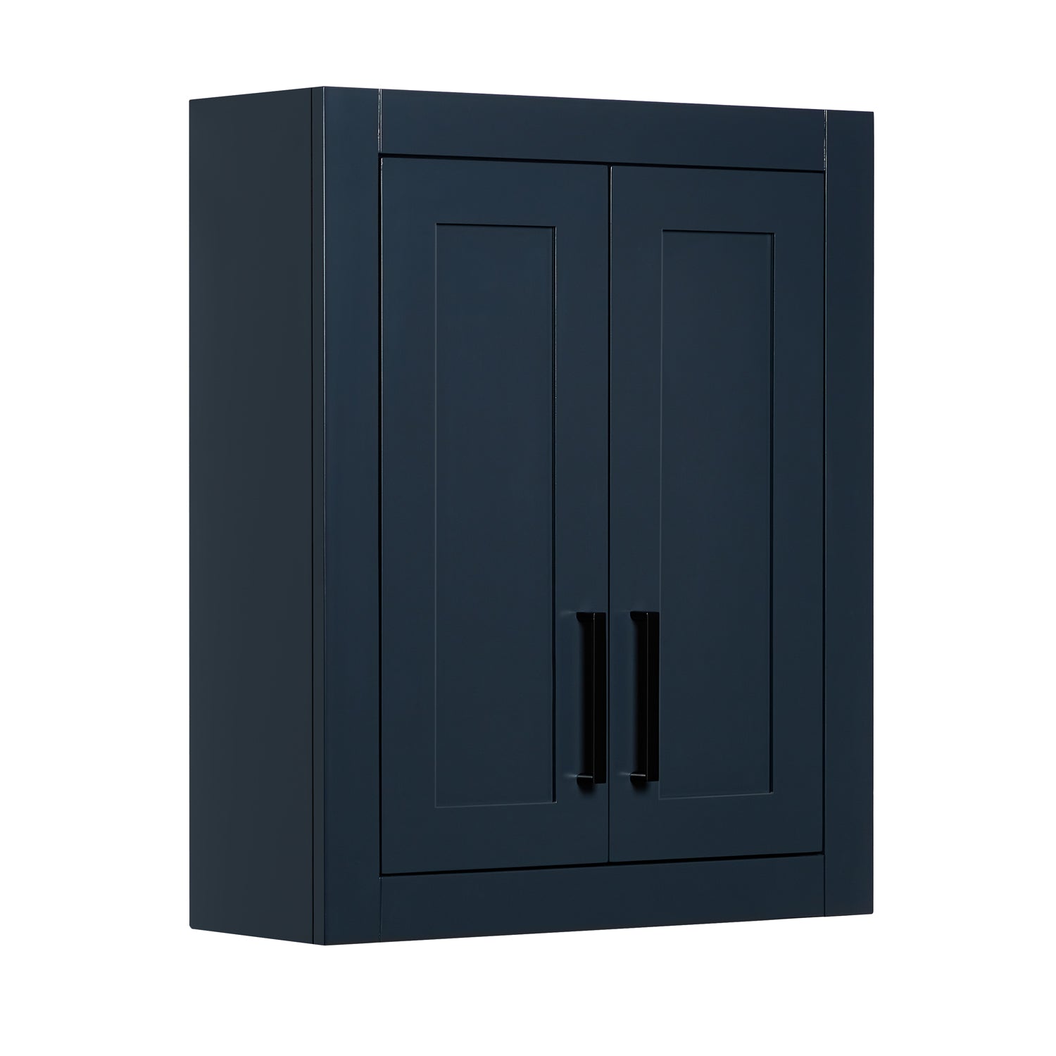 Isabella 2621-inch Midnight Blue base cabinet on white back ground side view