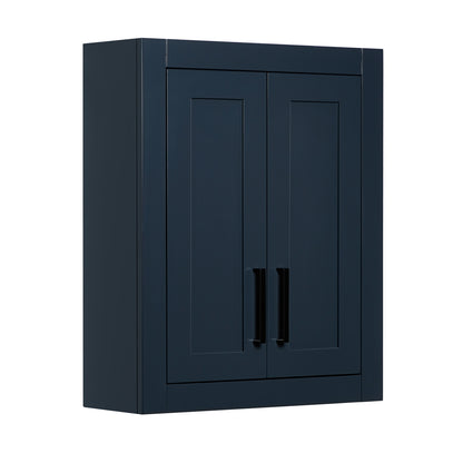 Isabella 2621-inch Midnight Blue base cabinet on white back ground side view