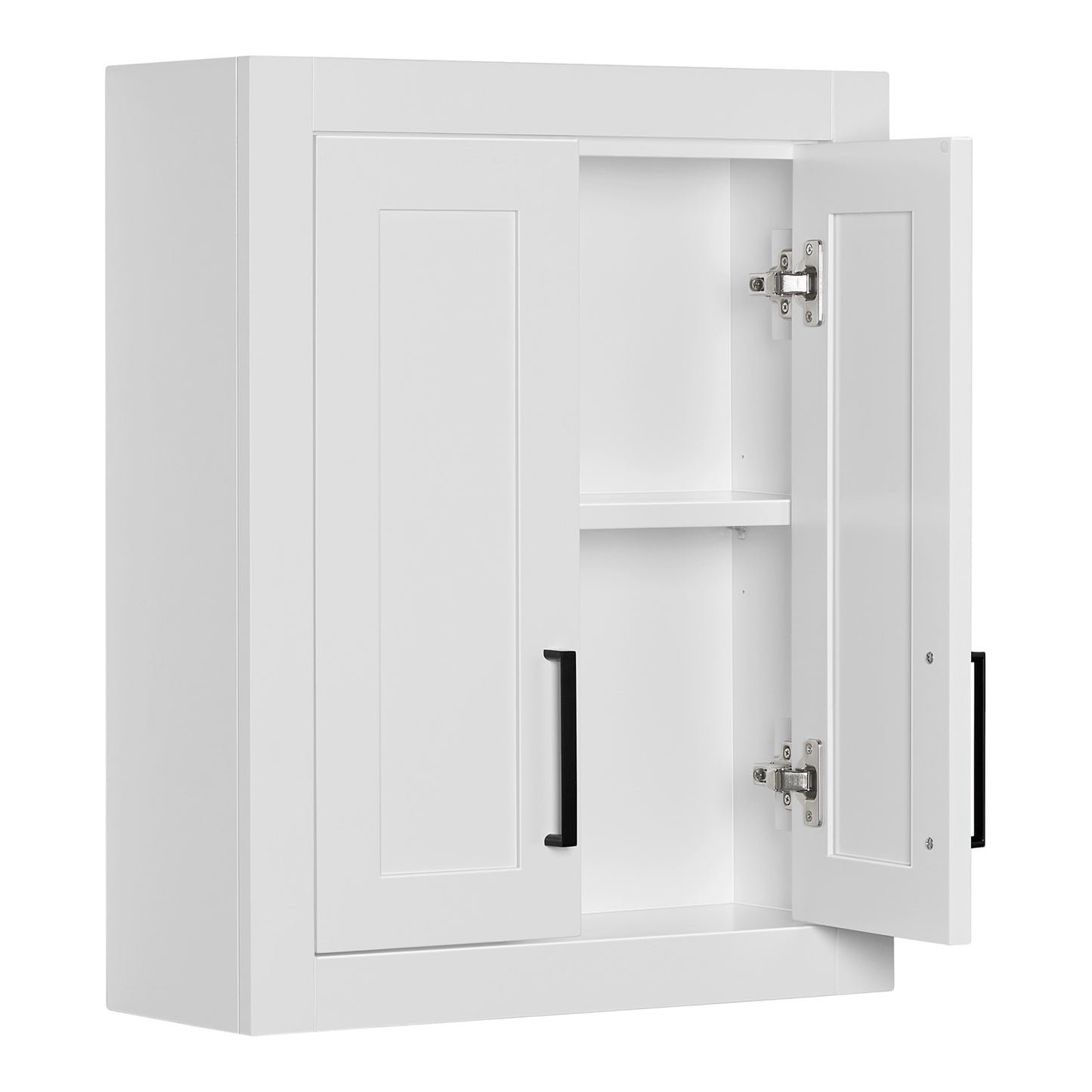 Isabella 2621-inch White base cabinet on white back ground 90 degree side view