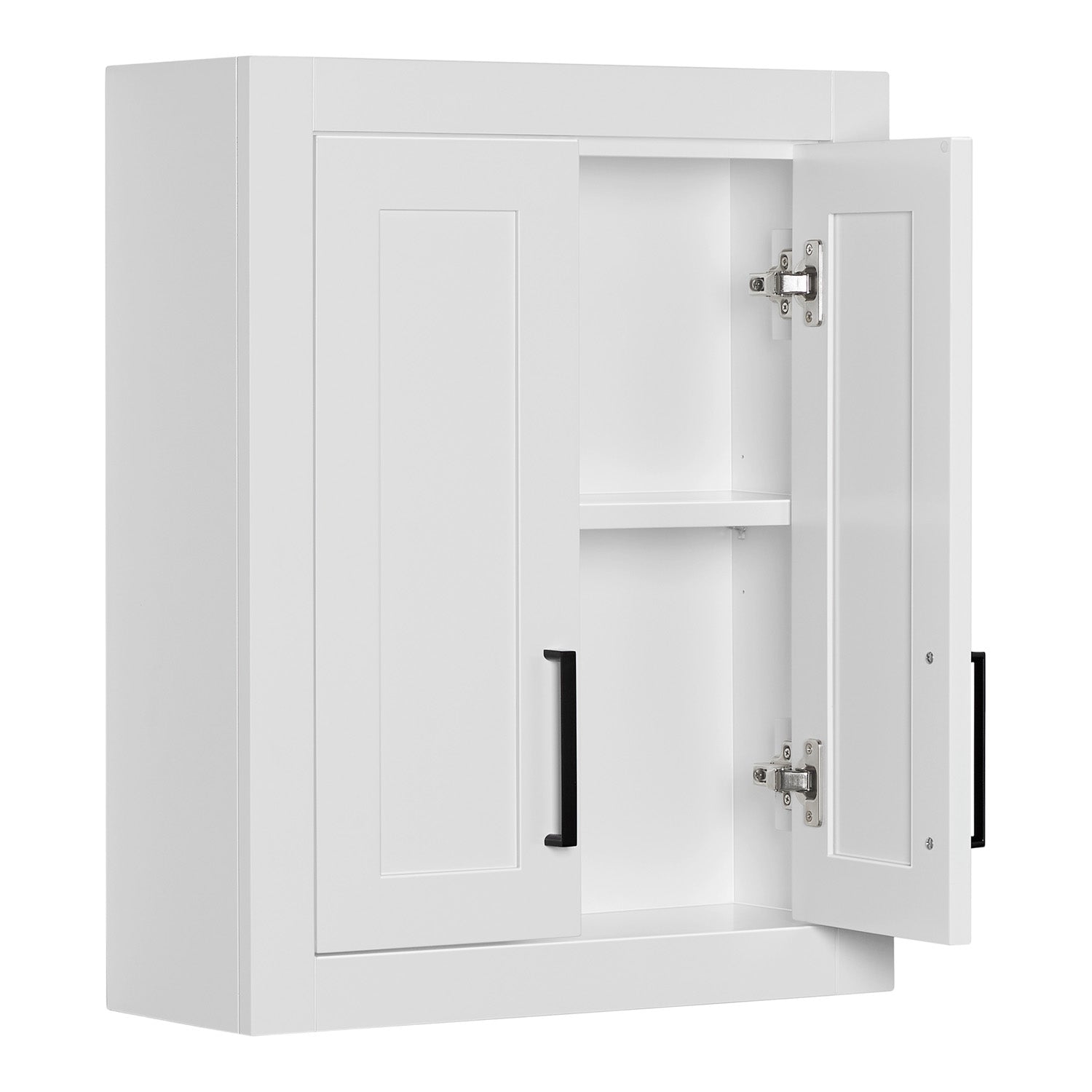 Isabella 2621-inch White base cabinet on white back ground 90 degree side view