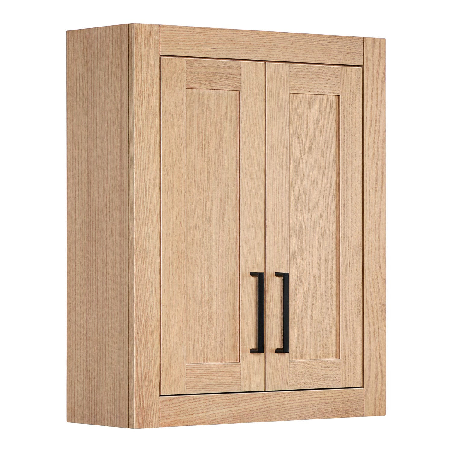 Isabella 2621-inch White Oak base cabinet on white back ground side view