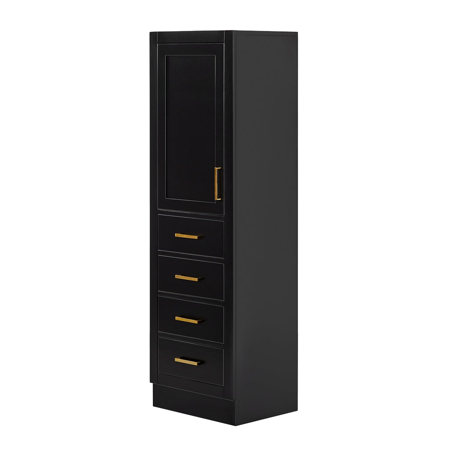 Isabella 2065-inch Black base cabinet on white back ground side view