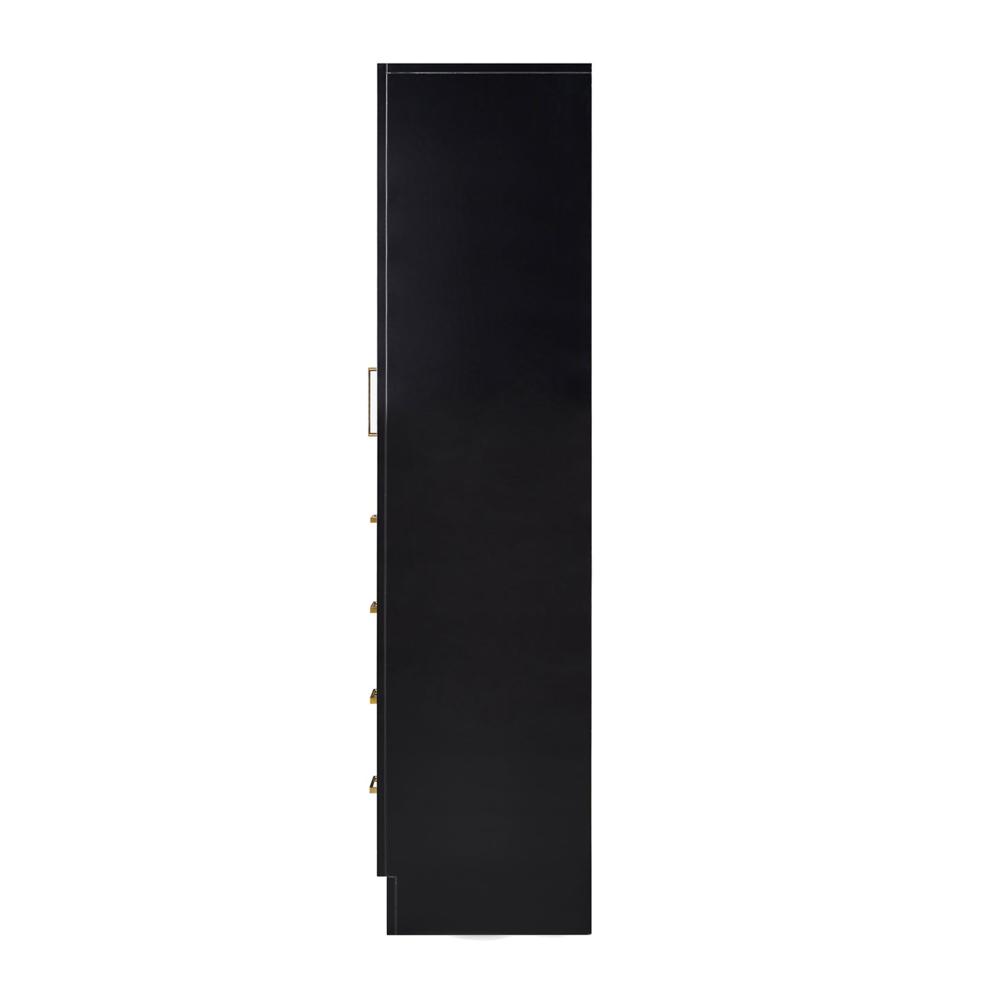 Isabella 2065-inch Black base cabinet on white back ground 90 degree side view