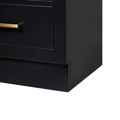 Isabella 2065-inch Black base cabinet on detail 2