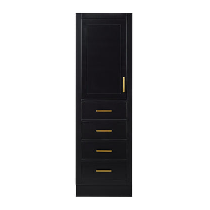 Isabella 2065-inch Black base cabinet on white back ground front view main image