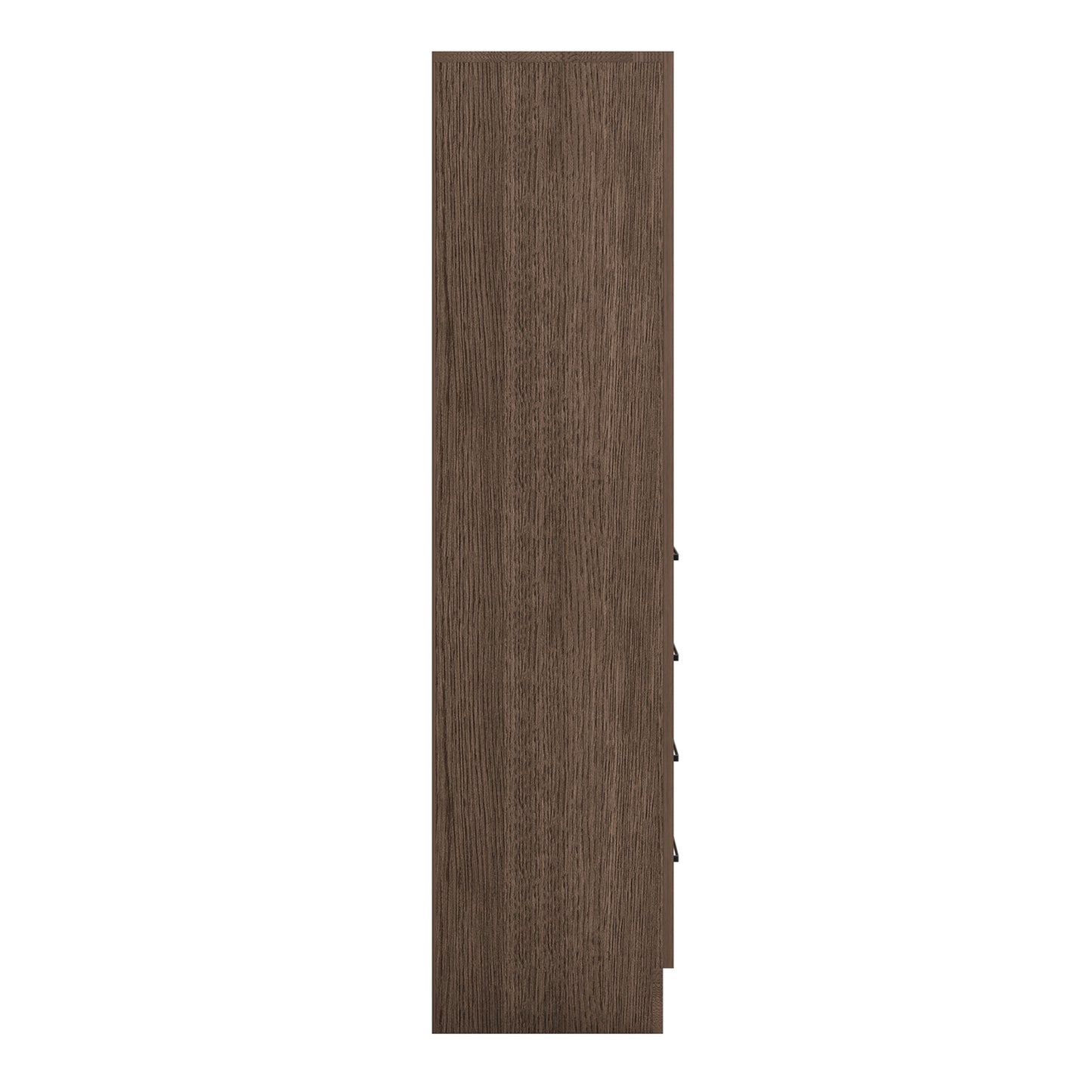 Isabella 2065-inch Brown Oak base cabinet on white back ground 90 degree side view