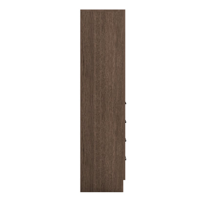 Isabella 2065-inch Brown Oak base cabinet on white back ground 90 degree side view