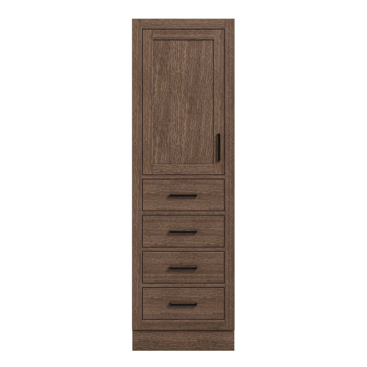 Isabella 2065-inch Brown Oak base cabinet on white back ground front view main image