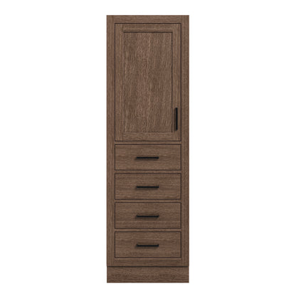 Isabella 2065-inch Brown Oak base cabinet on white back ground front view main image