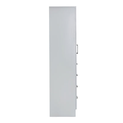 Isabella 2065-inch Grey base cabinet on white back ground 90 degree side view