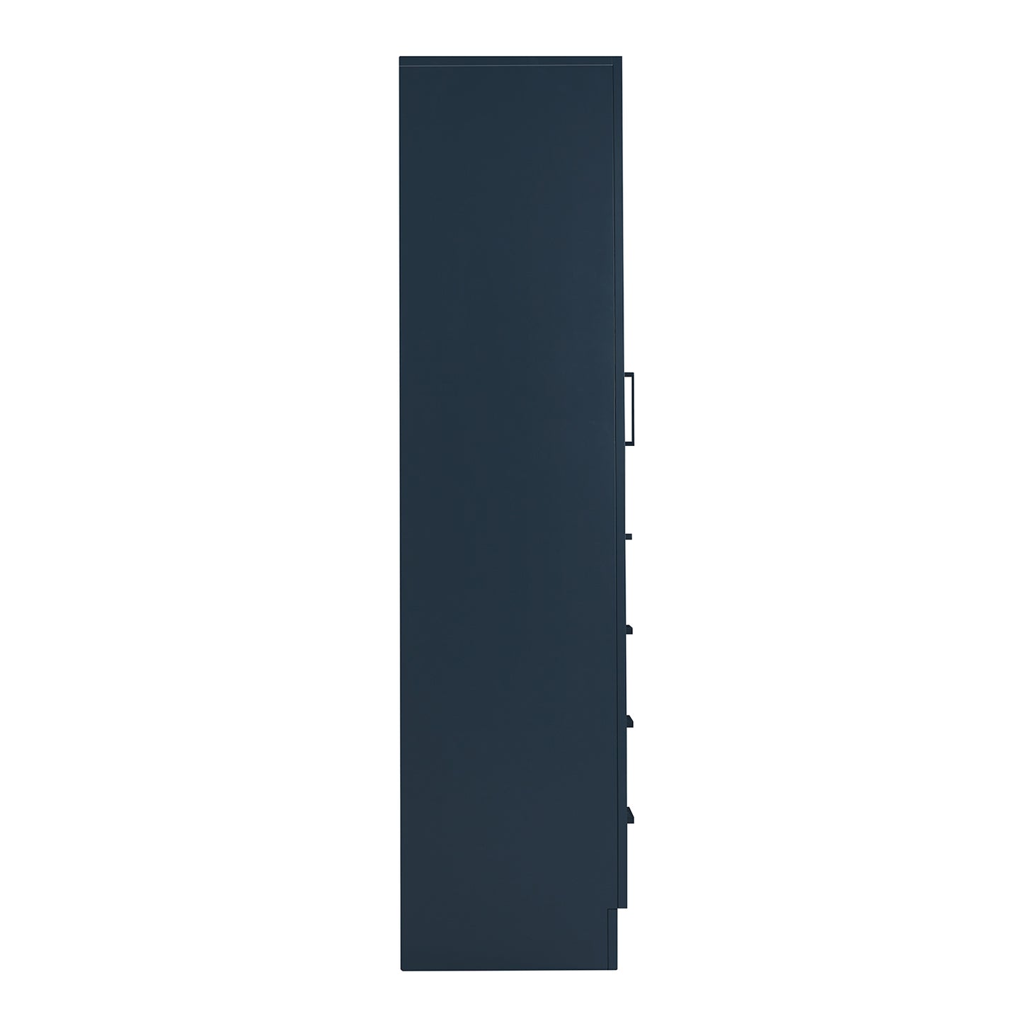Isabella 2065-inch Midnight Blue base cabinet on white back ground 90 degree side view