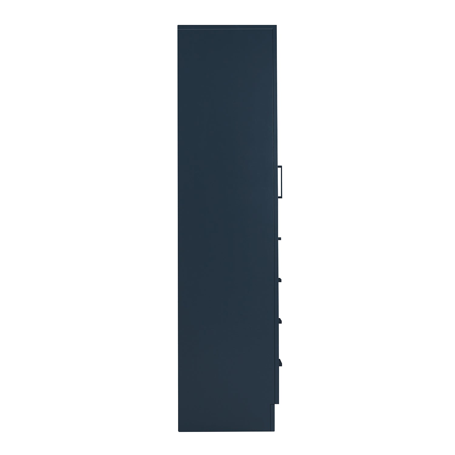 Isabella 2065-inch Midnight Blue base cabinet on white back ground 90 degree side view