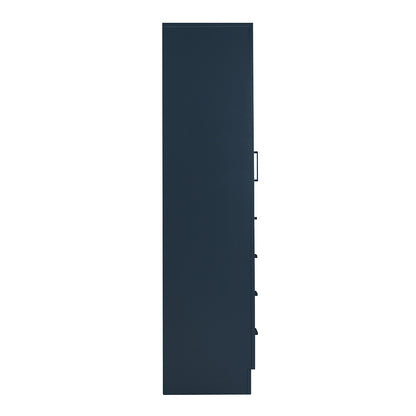 Isabella 2065-inch Midnight Blue base cabinet on white back ground 90 degree side view