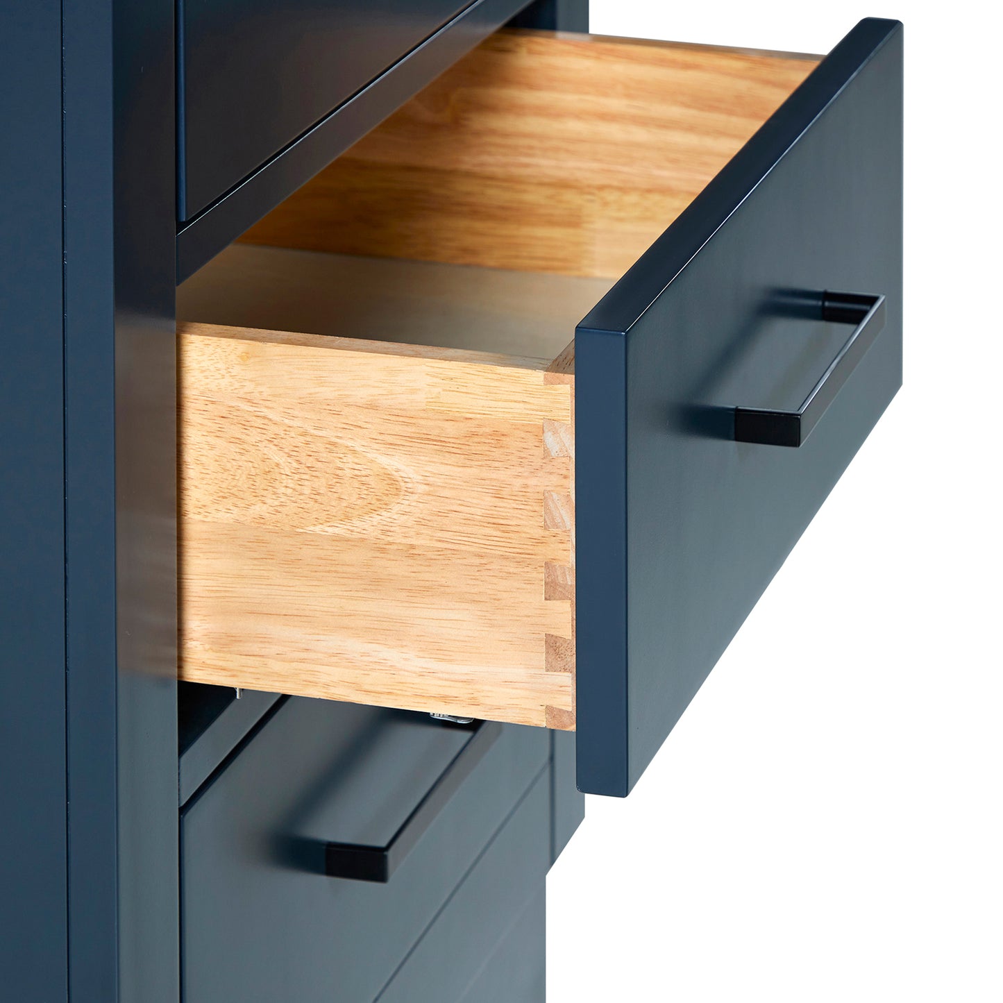 Isabella 2065-inch Midnight Blue base cabinet on white back ground top down