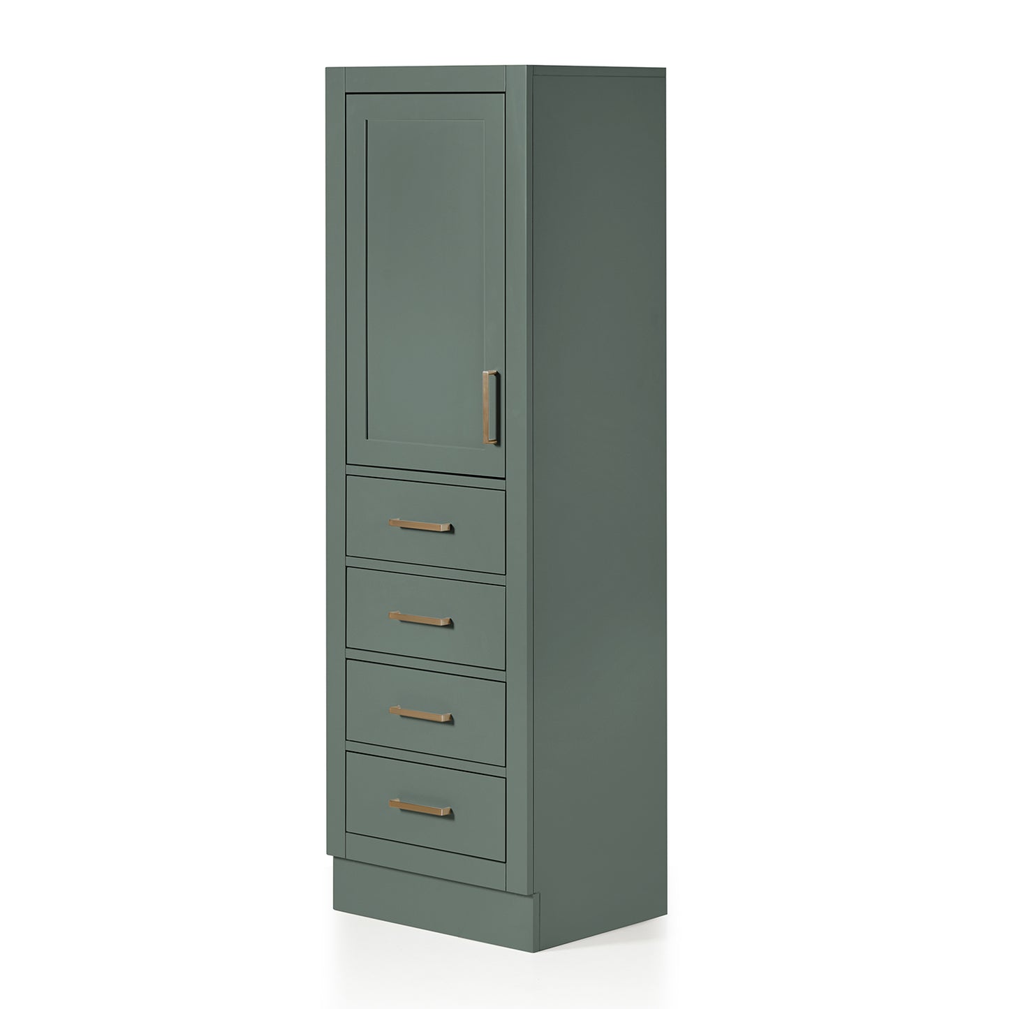 Isabella 2065-inch Vintage Green base cabinet on white back ground side view