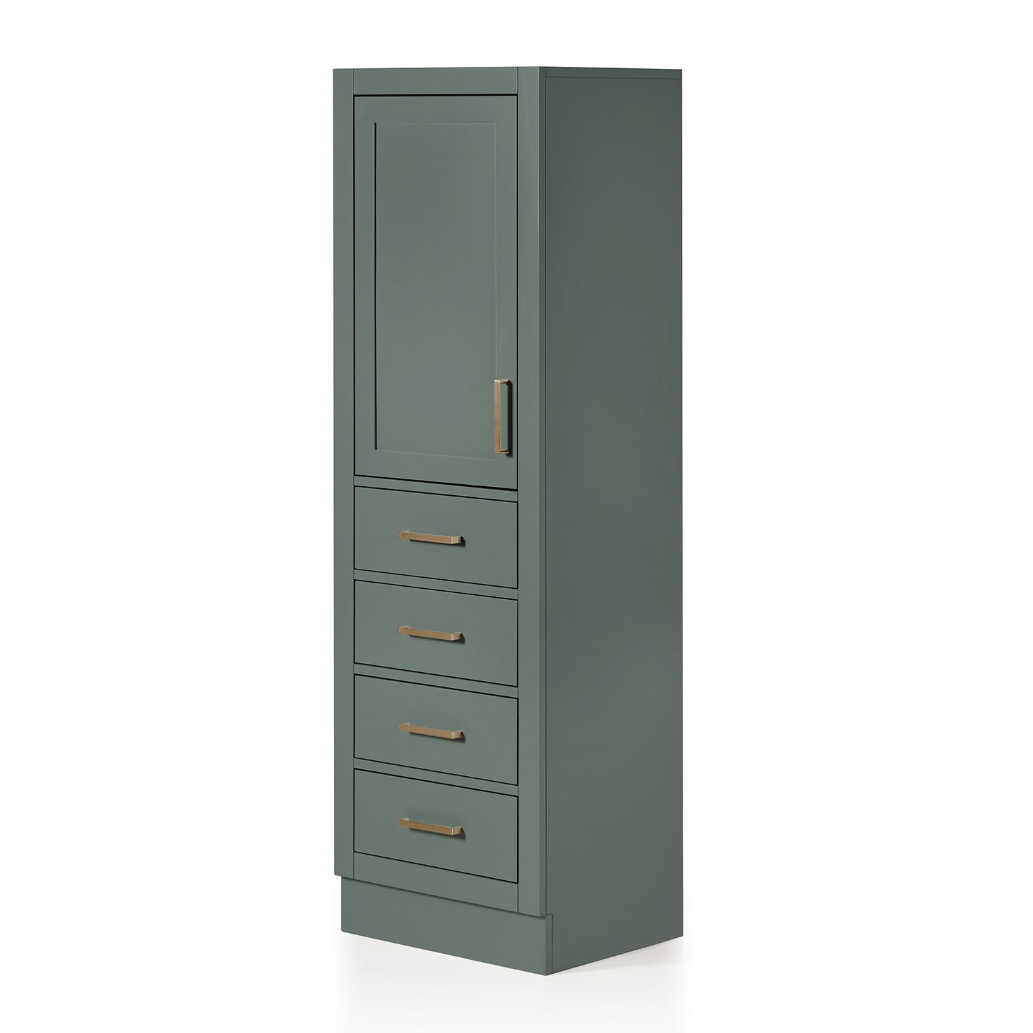 Isabella 2065-inch Vintage Green base cabinet on white back ground side view
