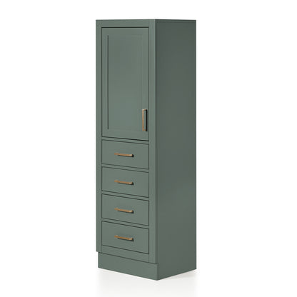 Isabella 2065-inch Vintage Green base cabinet on white back ground side view