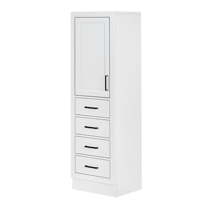 Isabella 2065-inch White base cabinet on white back ground side view