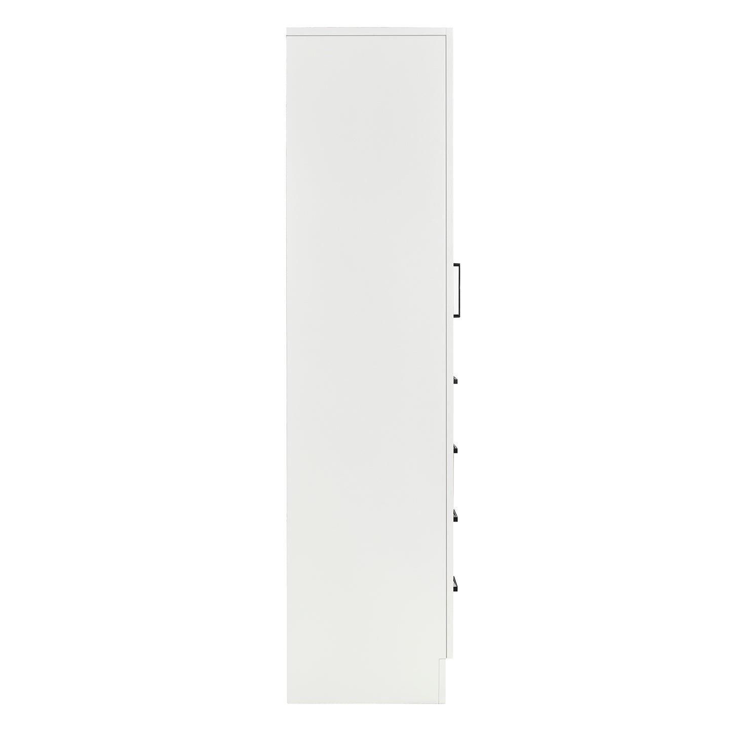 Isabella 2065-inch White base cabinet on white back ground 90 degree side view