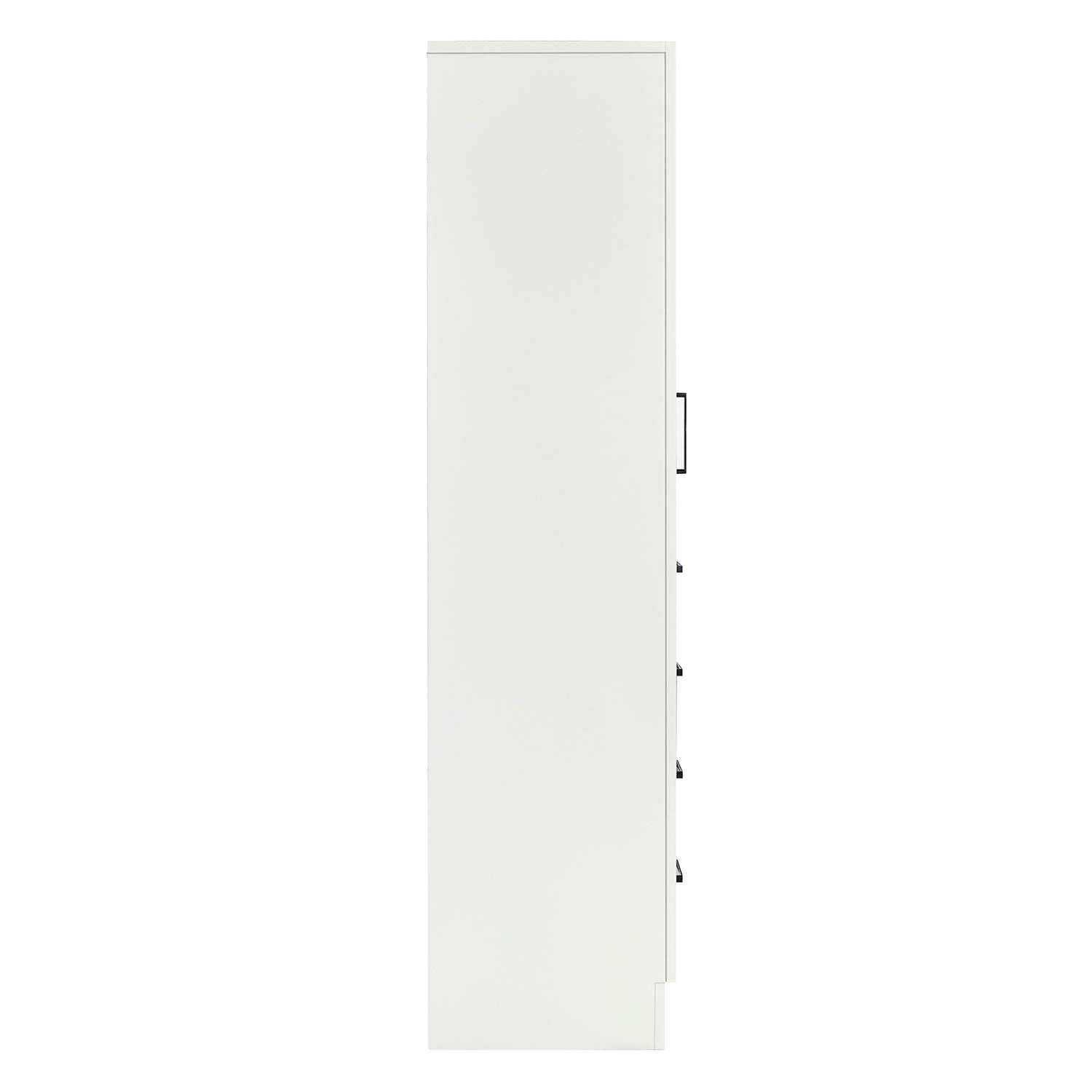 Isabella 2065-inch White base cabinet on white back ground 90 degree side view