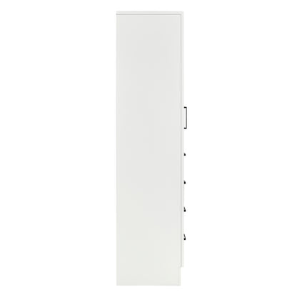 Isabella 2065-inch White base cabinet on white back ground 90 degree side view