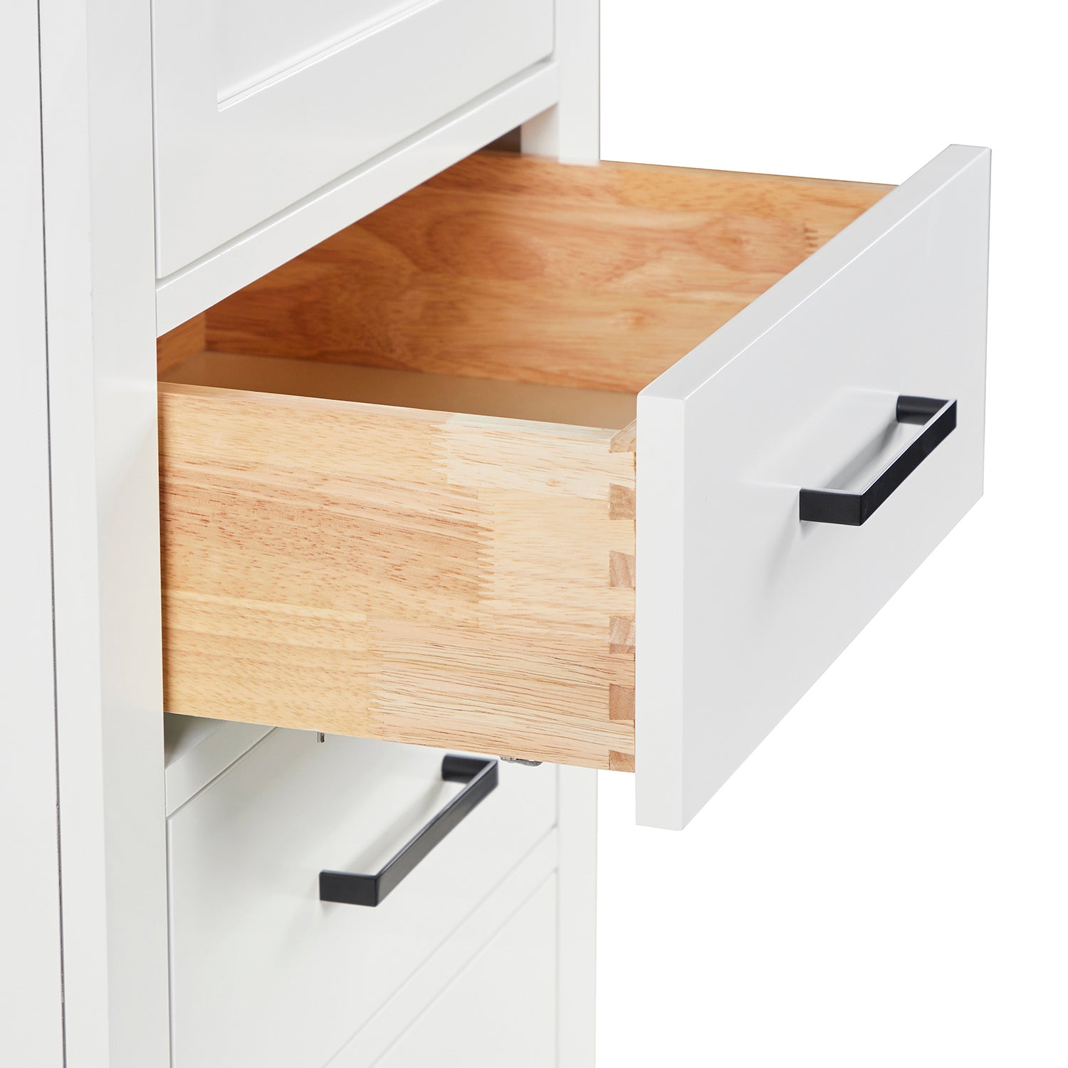 Isabella 2065-inch White base cabinet on white back ground top down
