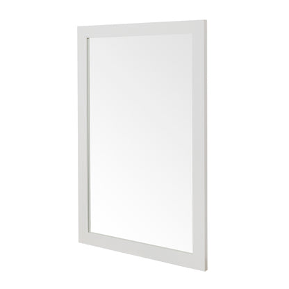 Wooden Mirror size 2436 in White alt view 1