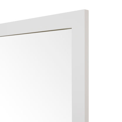 Wooden Mirror size 2436 in White alt view 2