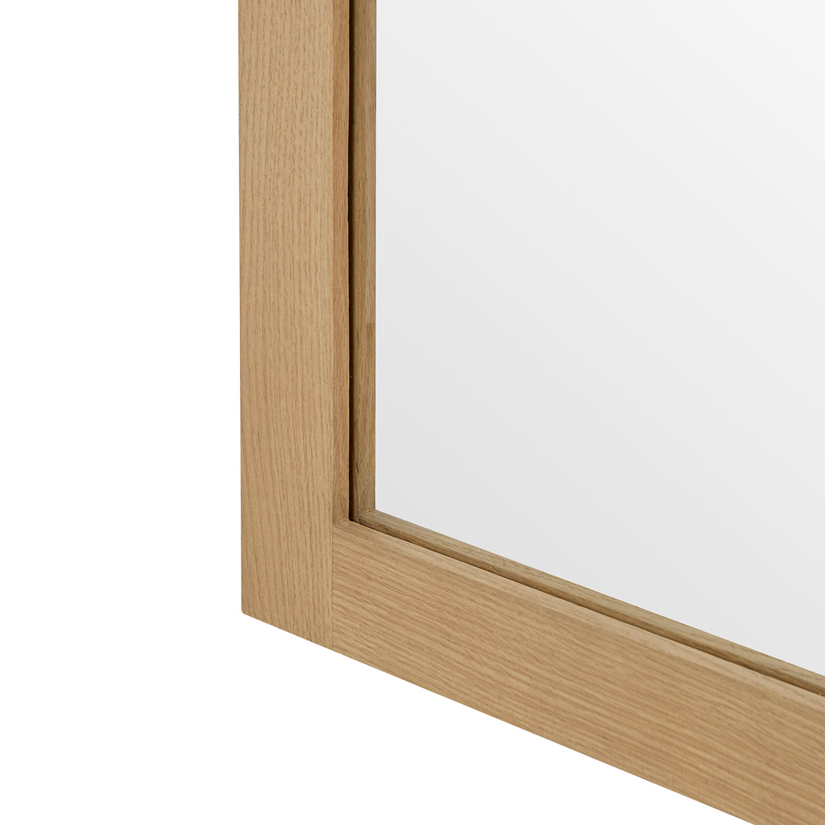 Wooden Mirror size 2436 in White Oak alt view 3