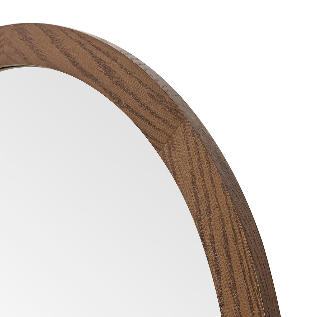Wooden Mirror size 3030 in Brown Oak alt view 2