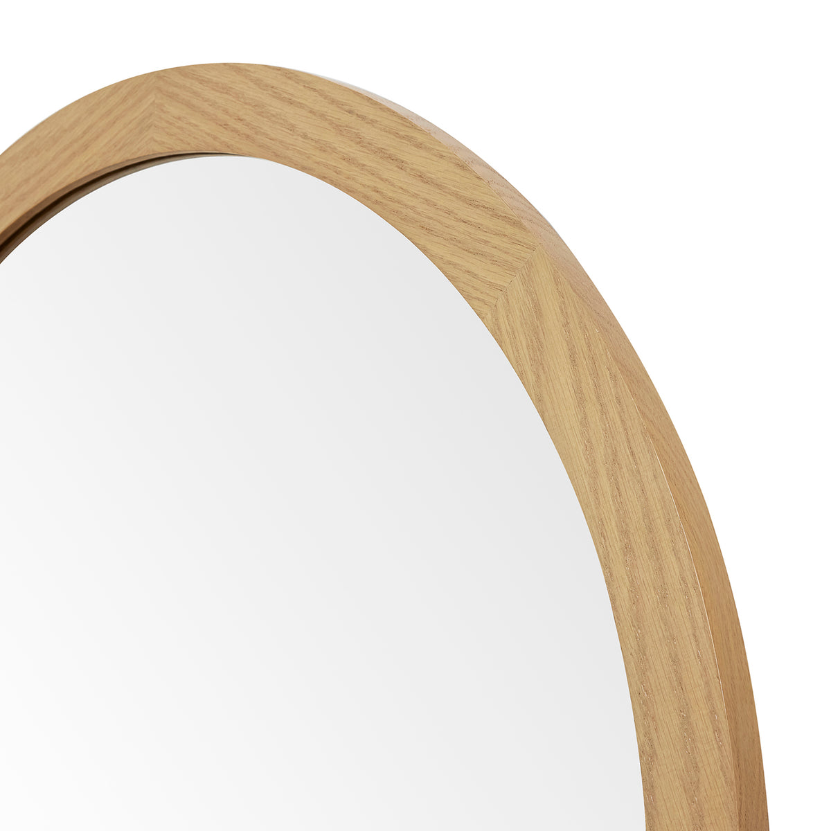 Wooden Mirror size 3030 in White Oak alt view 2